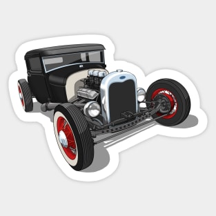 1929 Ford Model A Hot Rod Sticker